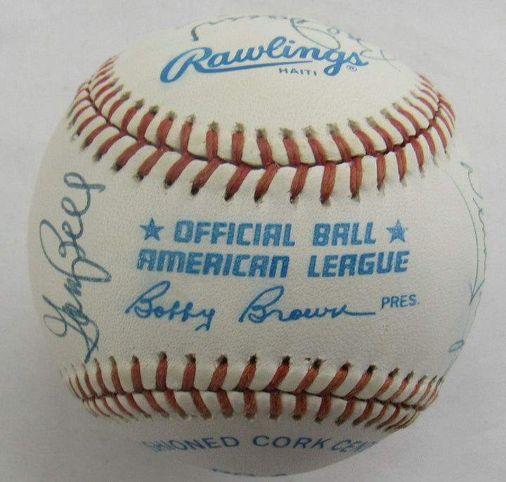 Johnny Pesky Frank Malzone + Multi Signed Auto Baseball B172