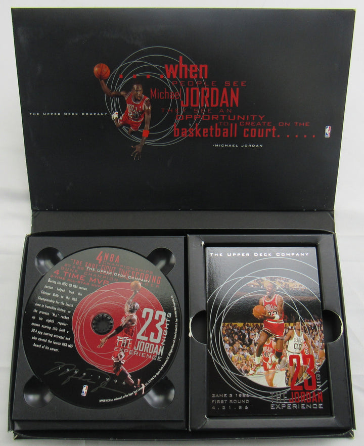 1996 Upper Deck 23 Nights Michael Jordan Experience 23 Oversized Card Set + CD