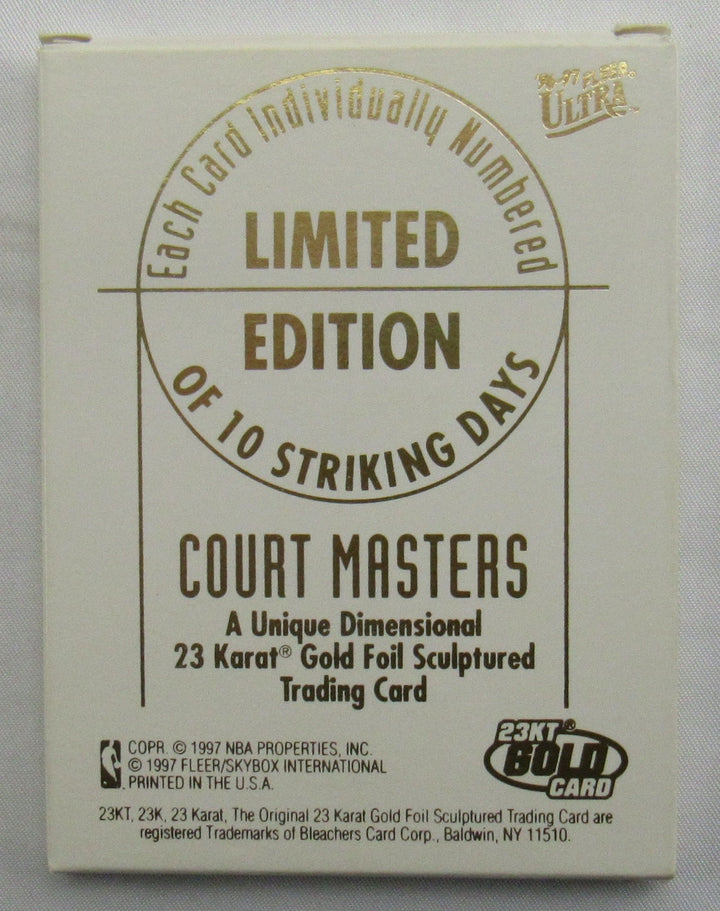 1996-97 Fleer Ultra Michael Jordan Court Masters 23 Karat NBA Trading Card