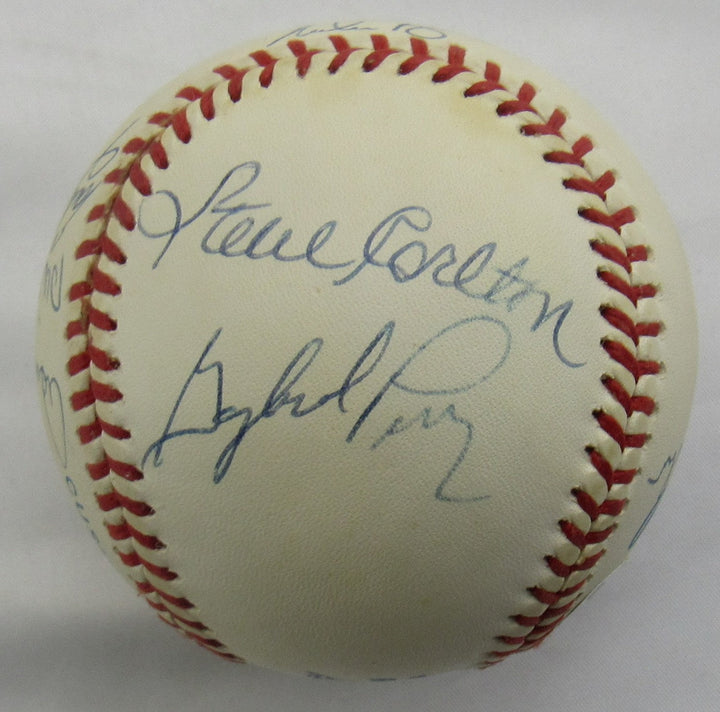 3000 Strikeout Club Signed Rawling Baseball JSA BA09031 Nolan Ryan Steve Carlton Warren Spahn Phil Niekro Don Sutton Tom Seaver Gaylord Perry Early Wynn