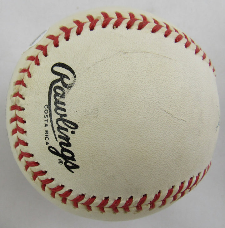 Eddie Mathews Signed Rawlings Baseball w/ HOF Insc JSA CS78528