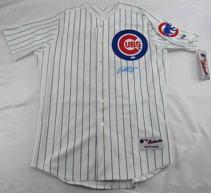 Derrek Lee Signed Cubs Jersey Majestic Authentic Steiner COA