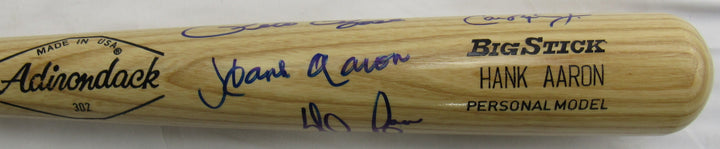 Hank Aaron Pete Rose Nolan Ryan Cal Ripken Jr Signed Rawlings Baseball Bat JSA BA09034