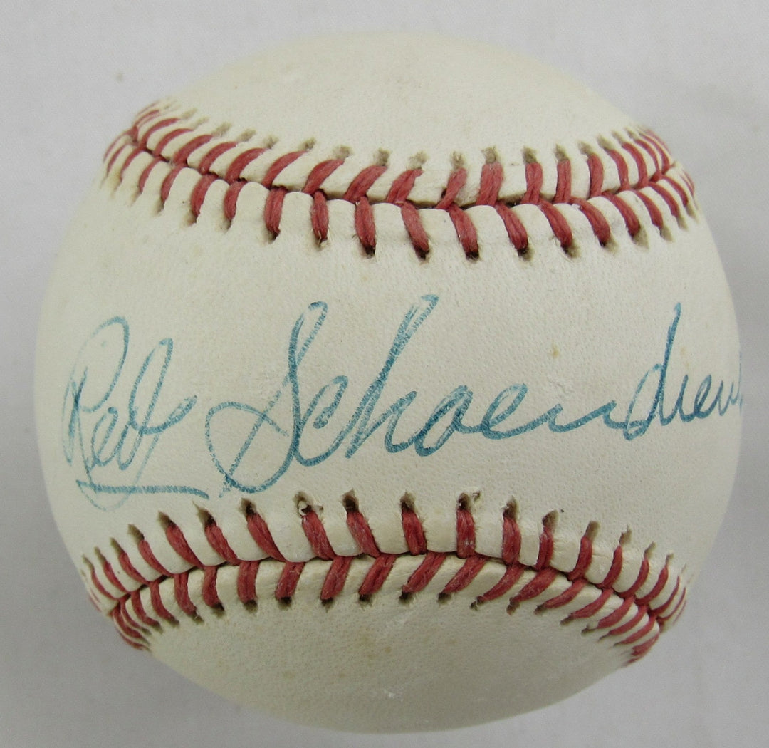 Red Schoendiest Signed Rawlings Baseball JSA CS78548