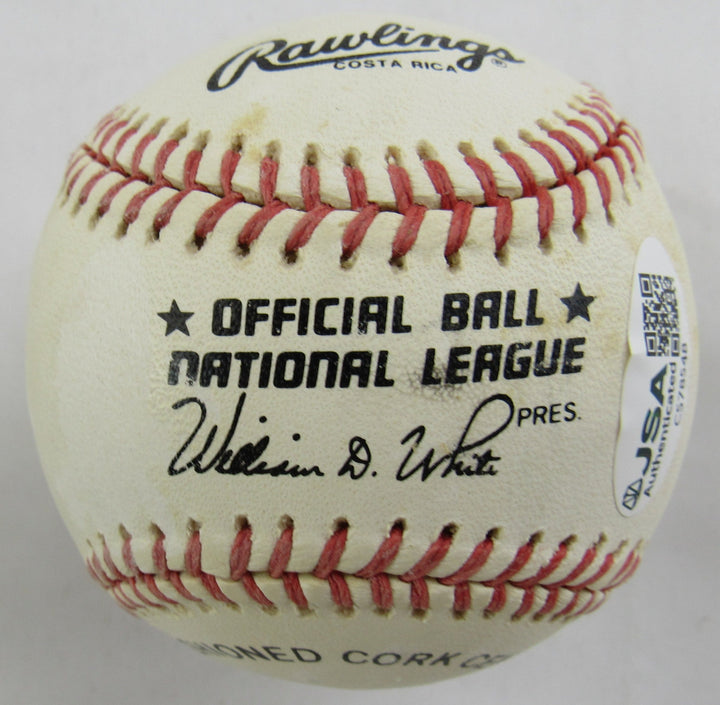 Red Schoendiest Signed Rawlings Baseball JSA CS78548
