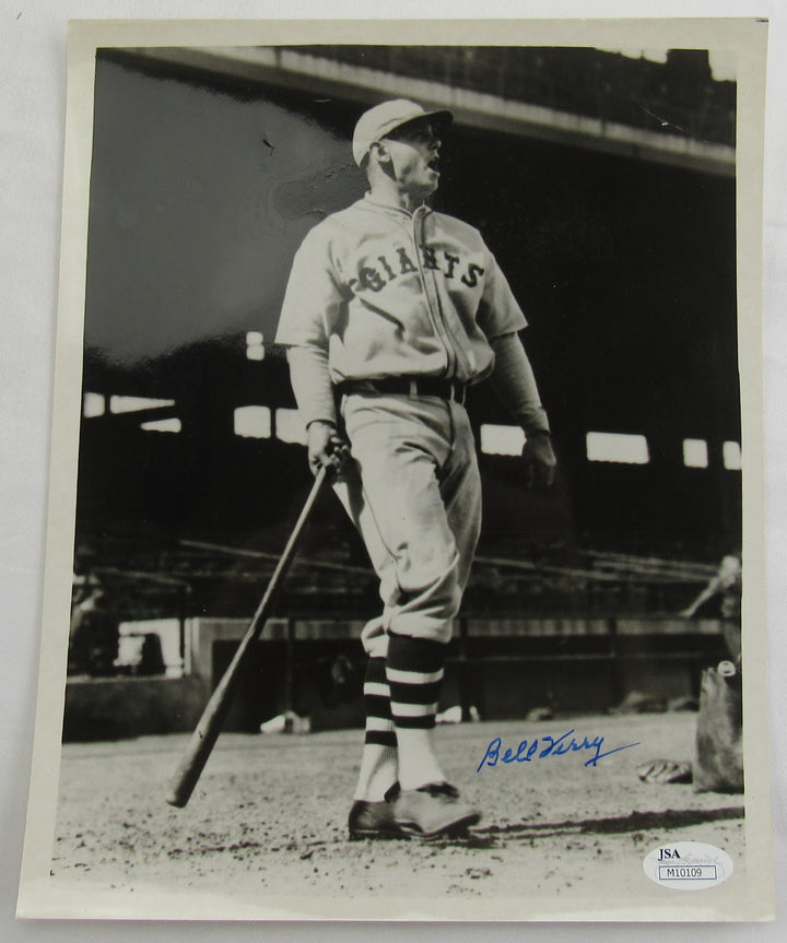 Bill Terry Signed Auto 8x10 Photo JSA M10109