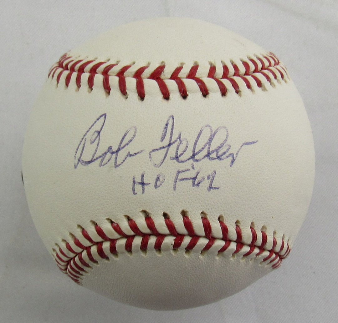 Bob Feller Signed Auto Rawlings Baseball MLB BB602511