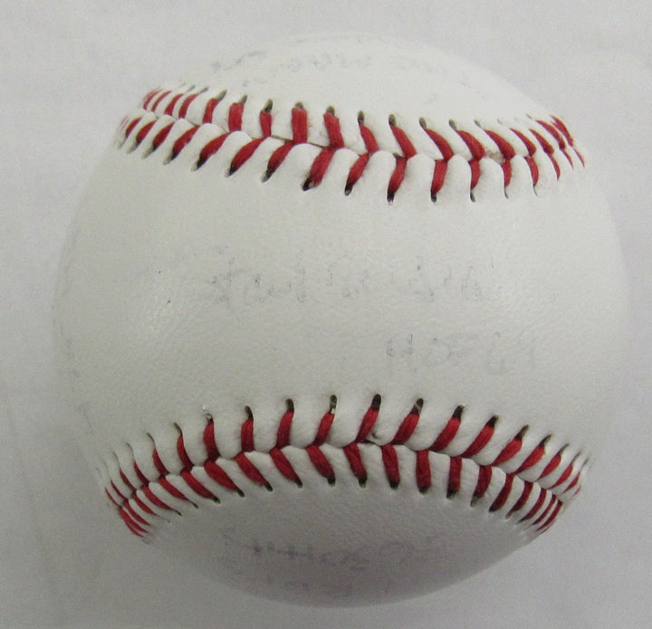Stan Musial Stat Baseball Signed Auto Rawlings Baseball
