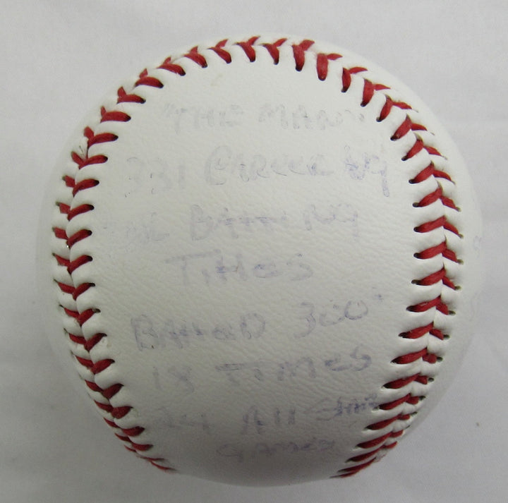 Stan Musial Stat Baseball Signed Auto Rawlings Baseball