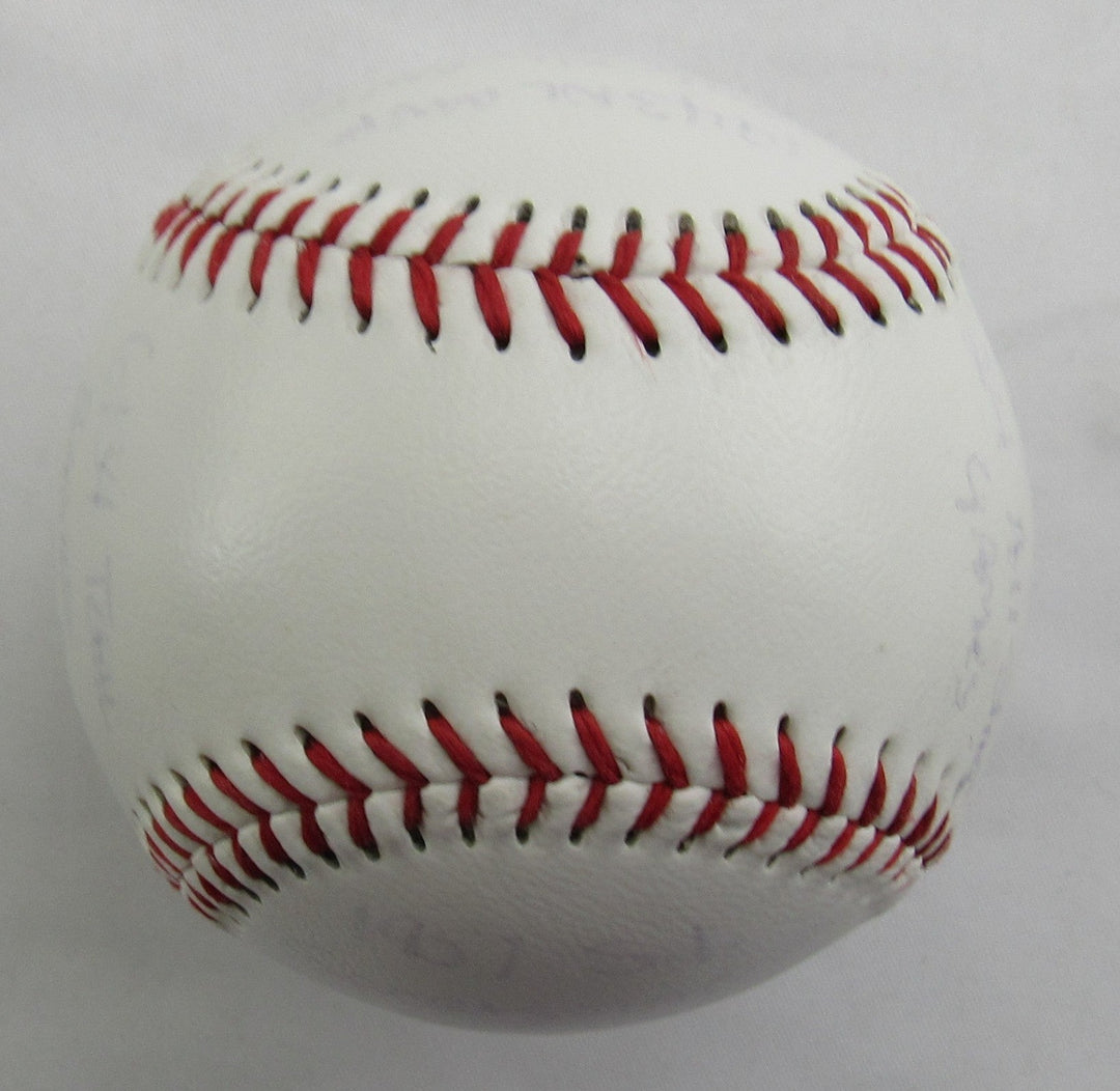 Stan Musial Stat Baseball Signed Auto Rawlings Baseball