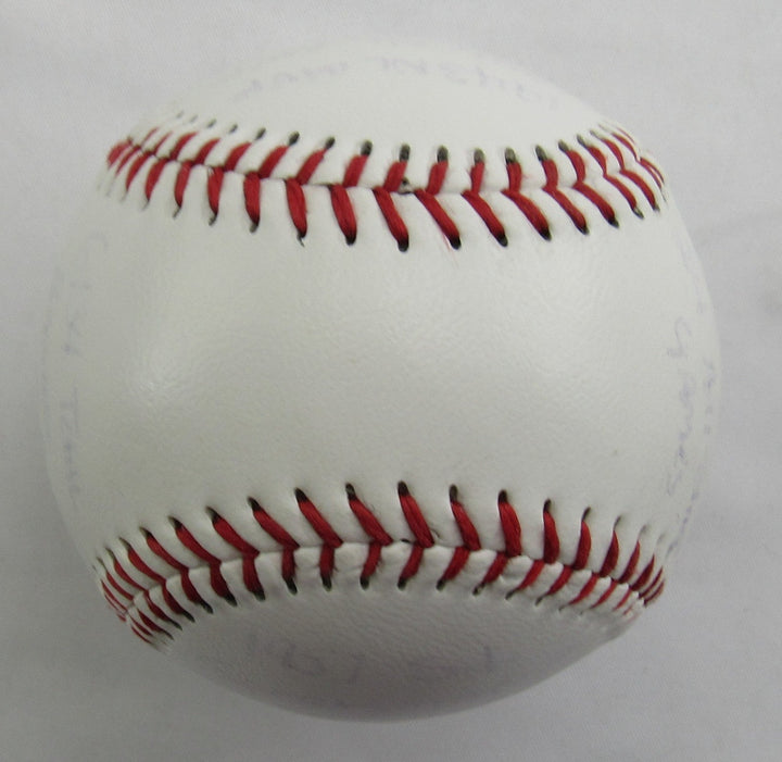 Stan Musial Stat Baseball Signed Auto Rawlings Baseball