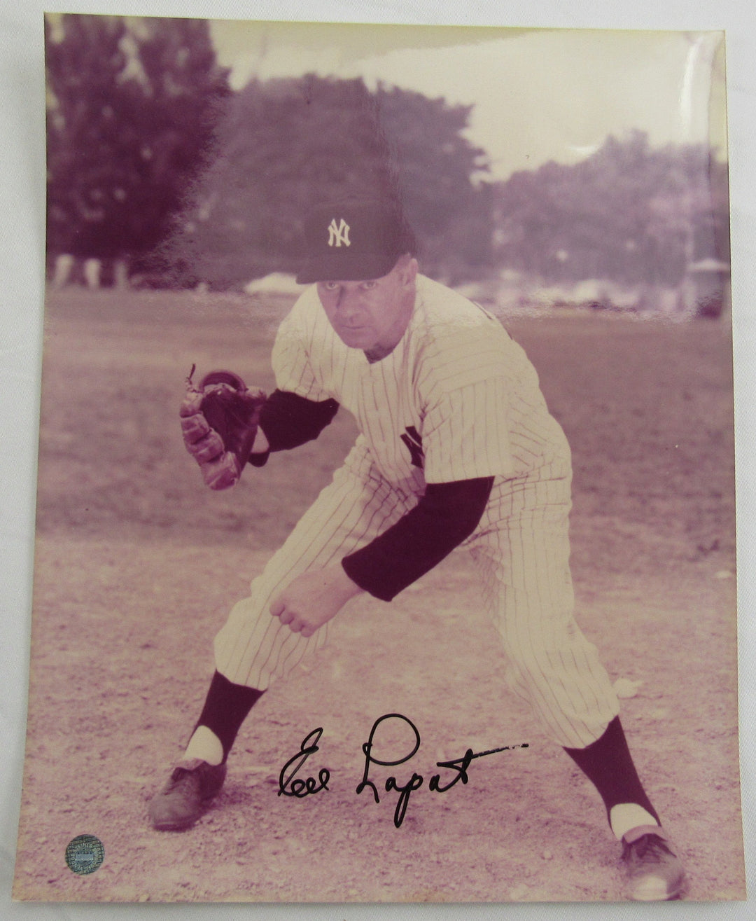 Ed Lopat Signed Auto 8x10 Photo Steiner Hologram