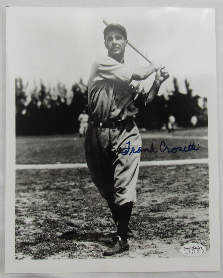 Frank Crosetti Signed Auto 8x10 Photo JSA Hologram