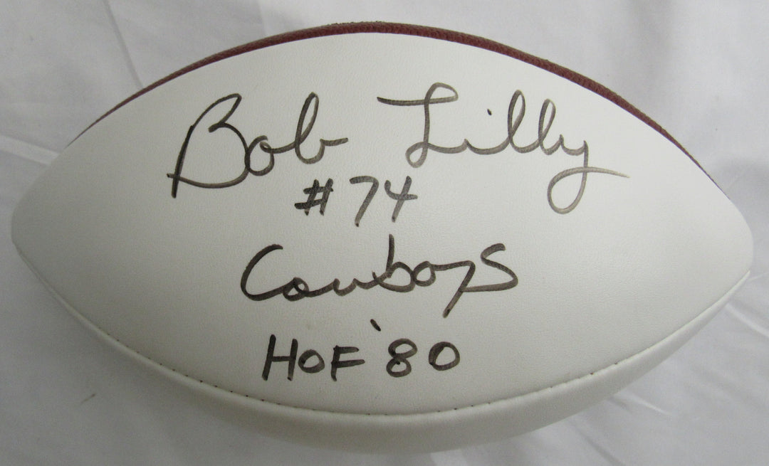 Bob Lilly Signed Auto Wilson Football JSA CM07434