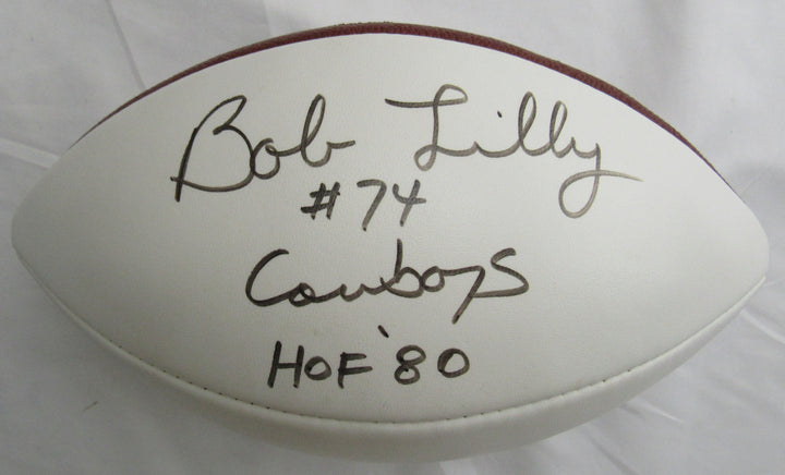 Bob Lilly Signed Auto Wilson Football JSA CM07434