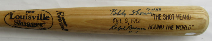 Bobby Thomson Ralph Branca Multi Signed Auto Baseball Bat Steiner Hologram