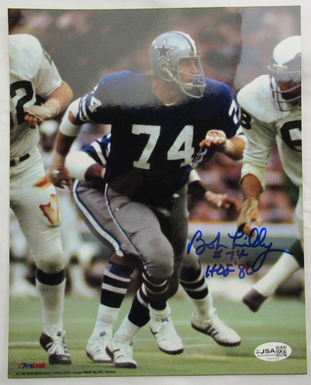 Bob Lilly Signed Auto 8x10 Photo JSA CM07388