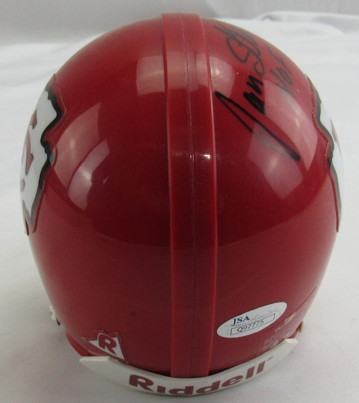 Jan Stenerud Signed Rawlings Auto Mini Helmet JSA Q97775