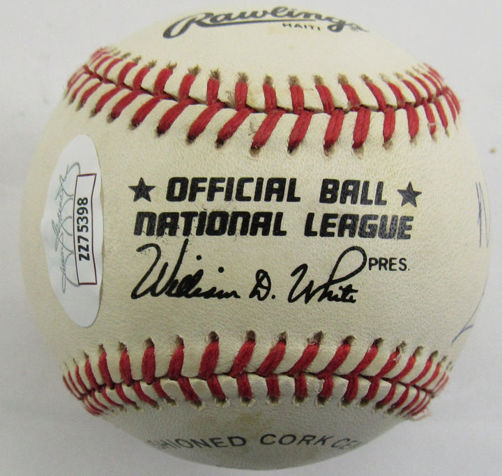 300 Win Club Pitchers Signed Auto Rawlings Baseball JSA LOA ZZ75398 - 5 Pitchers