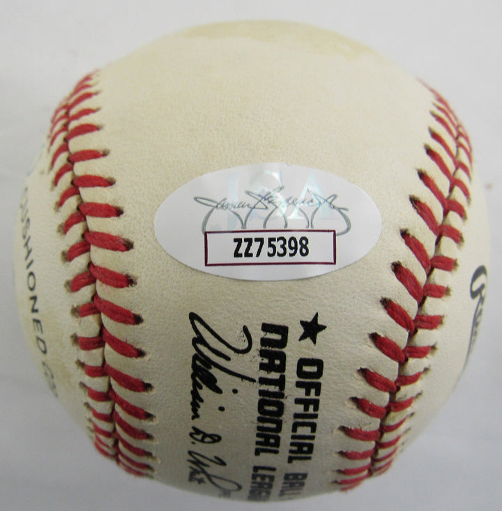 300 Win Club Pitchers Signed Auto Rawlings Baseball JSA LOA ZZ75398 - 5 Pitchers