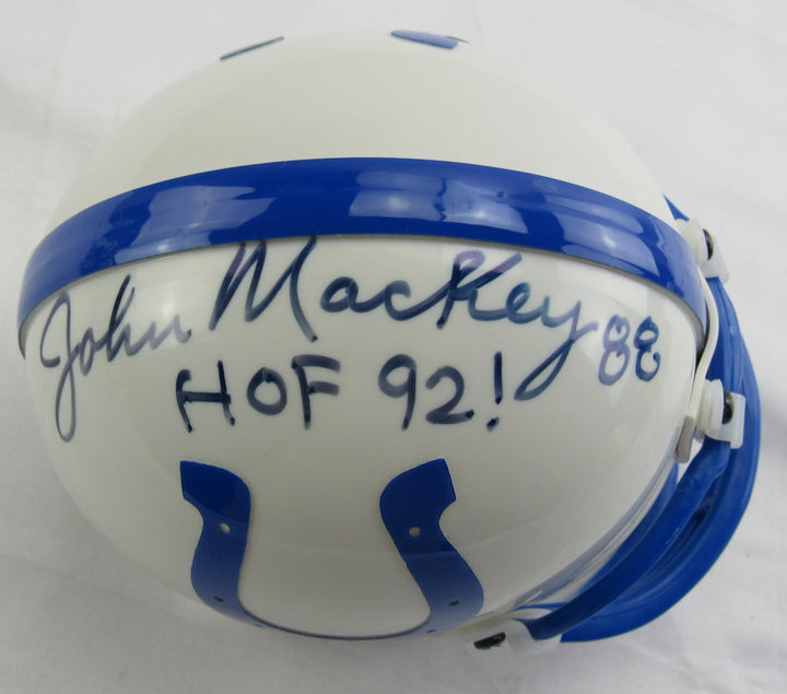 John Mackey Auto Colts Mini Helmet JSA CM07473