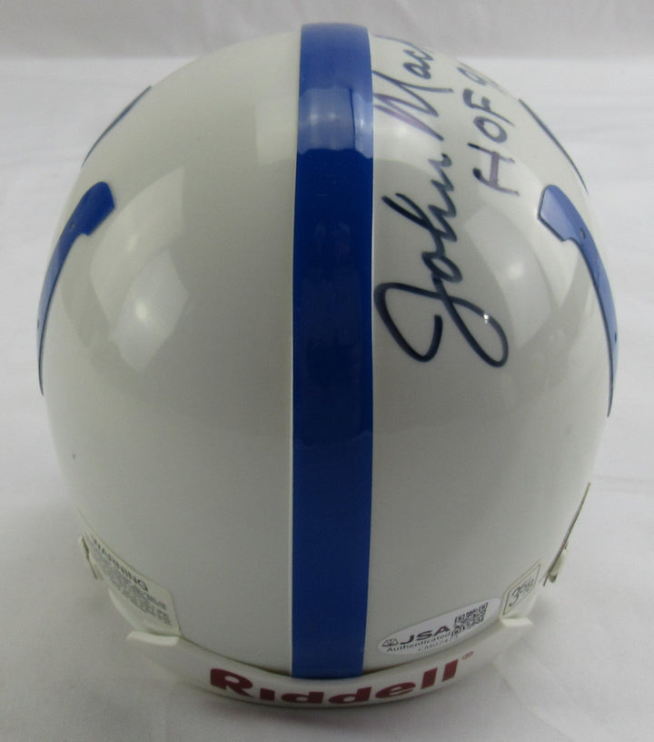 John Mackey Auto Colts Mini Helmet JSA CM07473