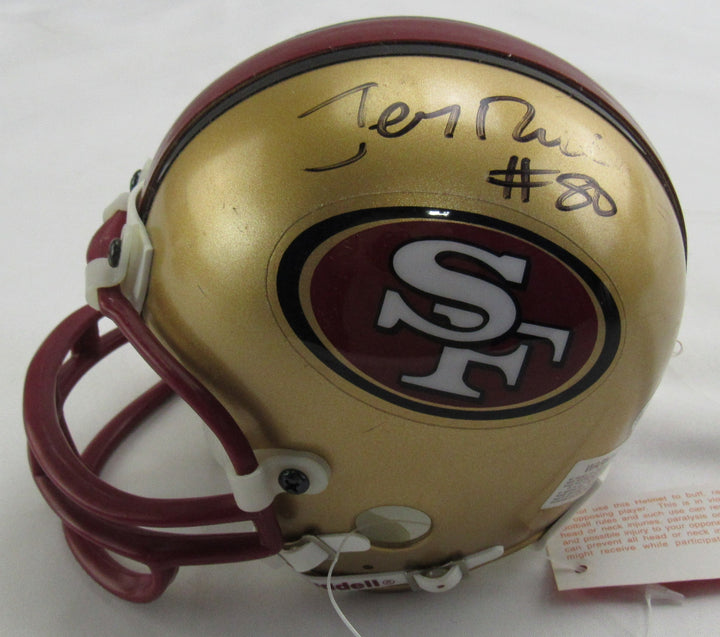 Jerry Rice Signed 49ers Auto Mini Helmet JSA CM07481