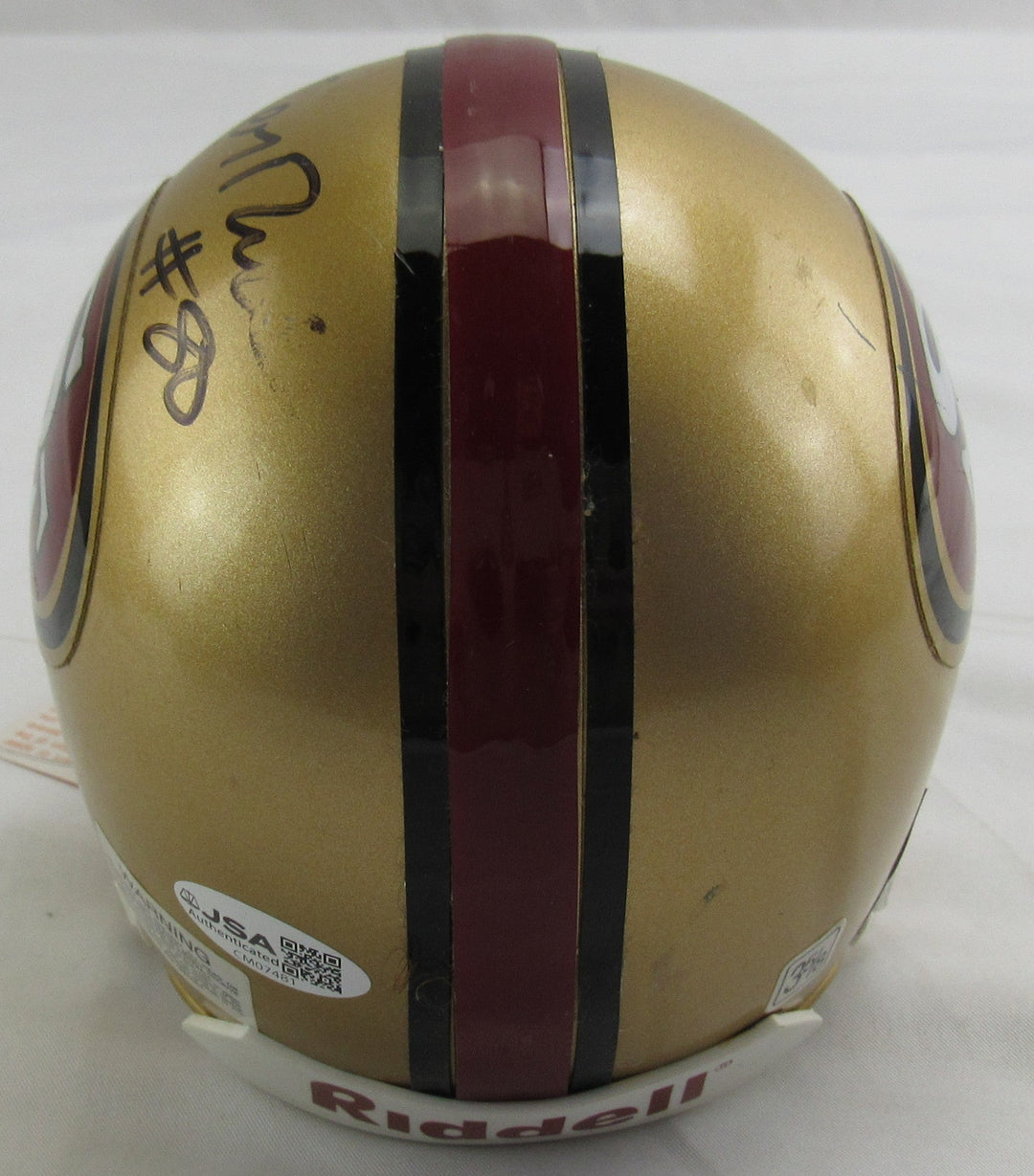 Jerry Rice Signed 49ers Auto Mini Helmet JSA CM07481