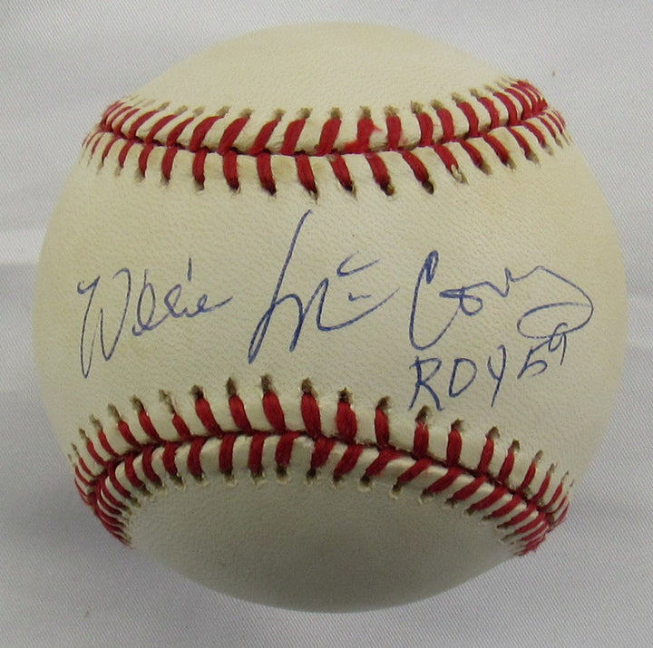 Willie McCovey Signed ROY 59 Auto Rawlings Baseball JSA Q38188