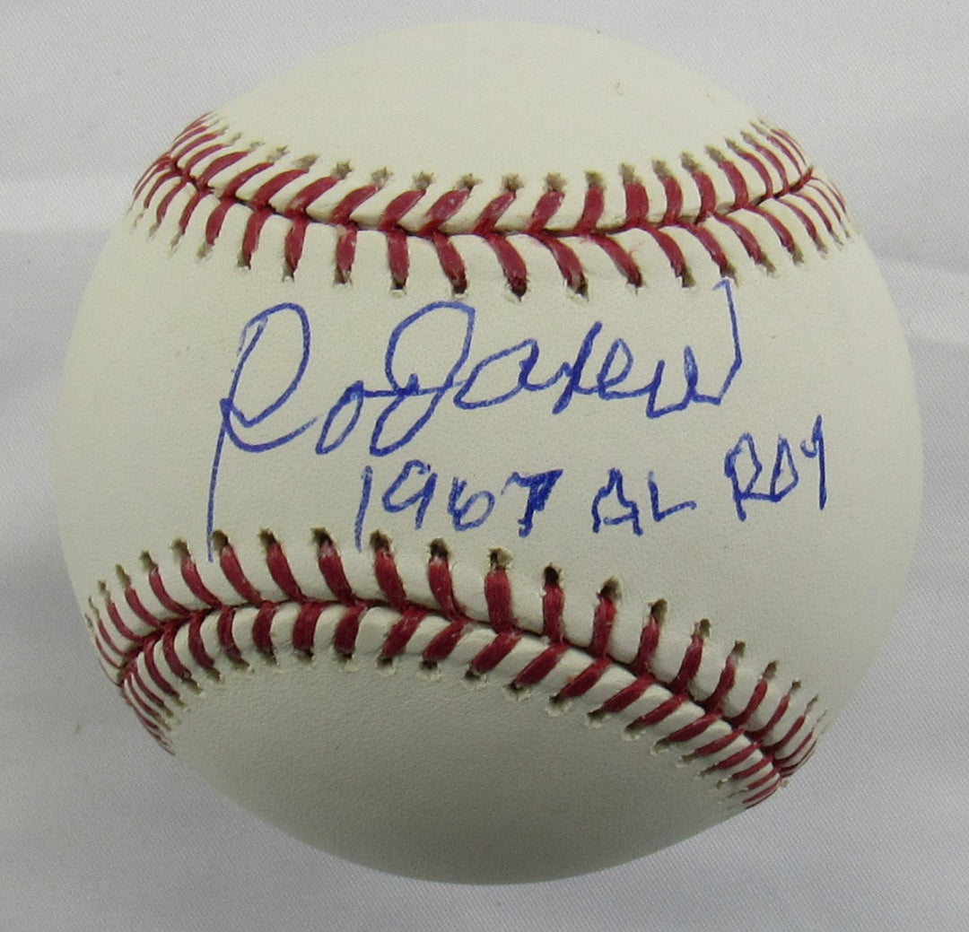 Rod Carew Signed 1967 AL ROY Auto Rawlings Baseball JSA WPP808055