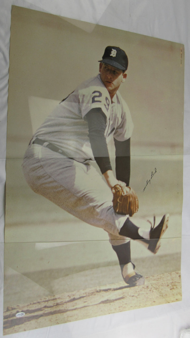 Mickey Lolich Signed Sports Illustrated Auto 24x36 Baseball Poster JSA CM07488