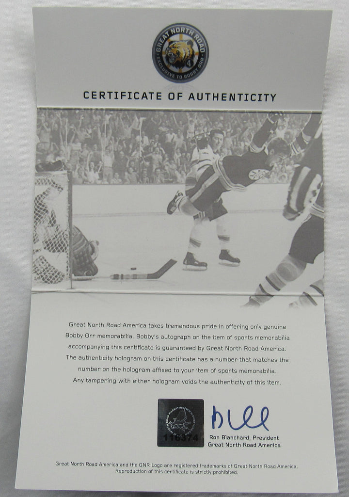 Bobby Orr Signed Hockey Jersey GNR COA