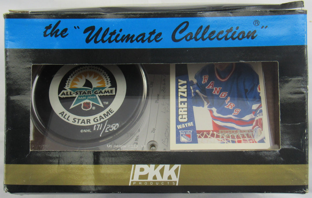 Wayne Gretzky Signed Auto All Game Star Puck UDA LOA w/ box