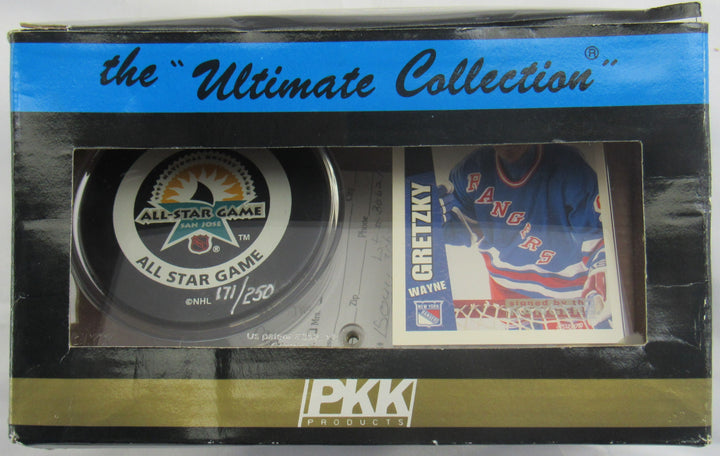 Wayne Gretzky Signed Auto All Game Star Puck UDA LOA w/ box