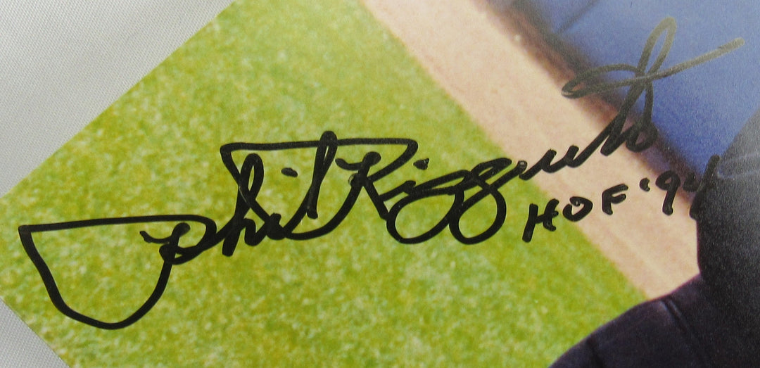Phil Rizzuto Signed 8x10 Photo w/Cow JSA CL12107