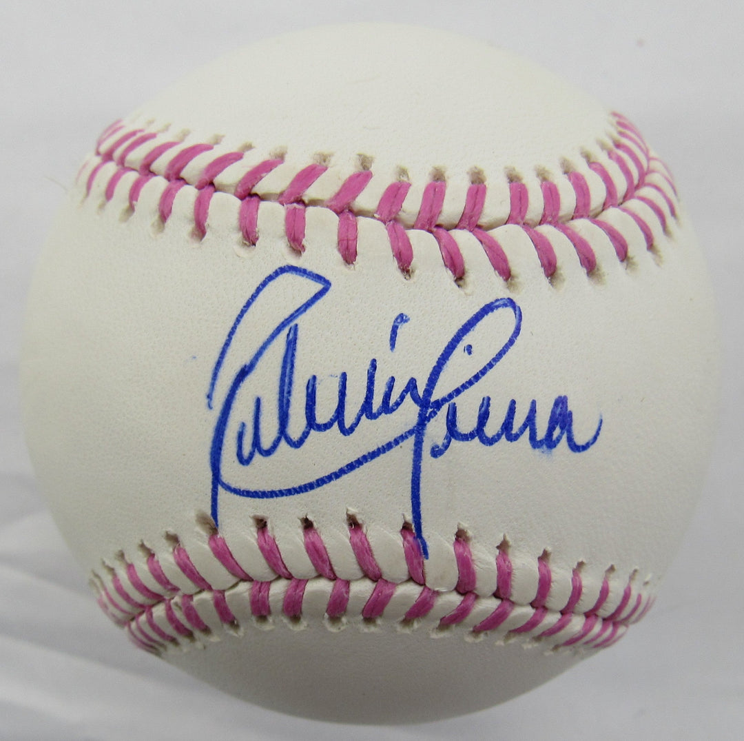 Ruben Sierra Signed Auto Pink Ribbon Baseball B156