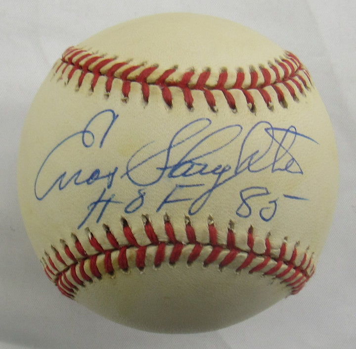 Enos Slaughter Signed Rawlings Baseball JSA CN60384
