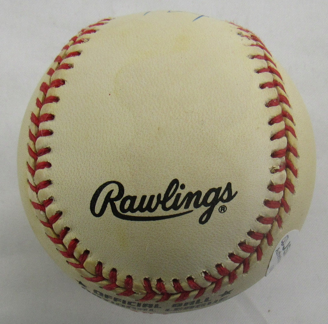 Enos Slaughter Signed Rawlings Baseball JSA CN60384
