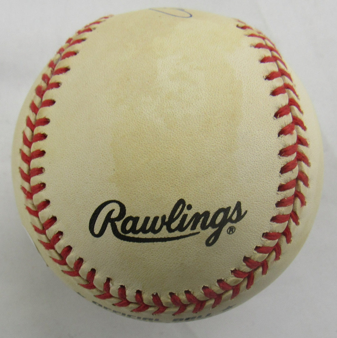 Enos Slaughter Signed Rawlings Baseball JSA CN60376