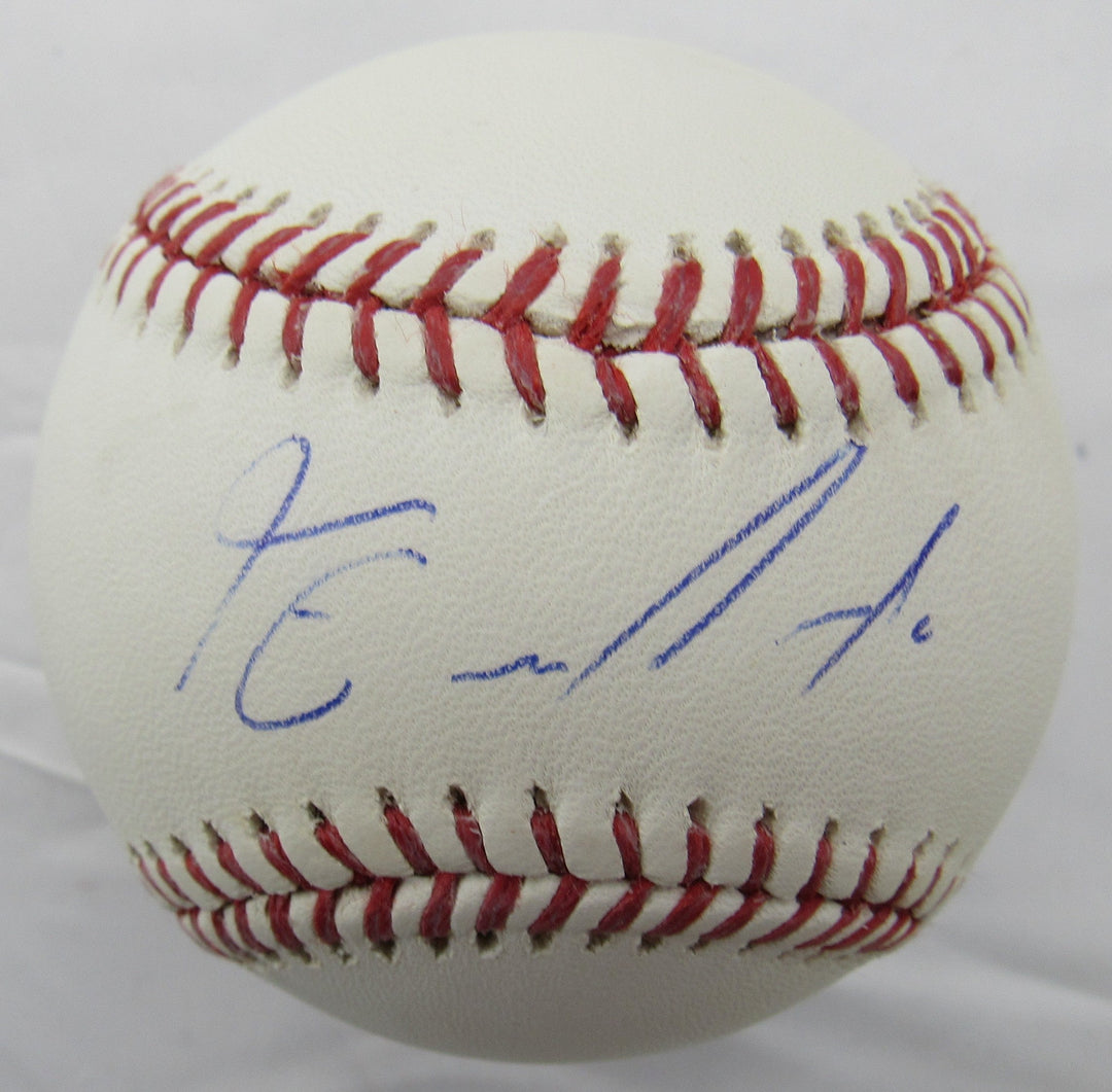 Thairo Estrada Signed Auto Baseball B158