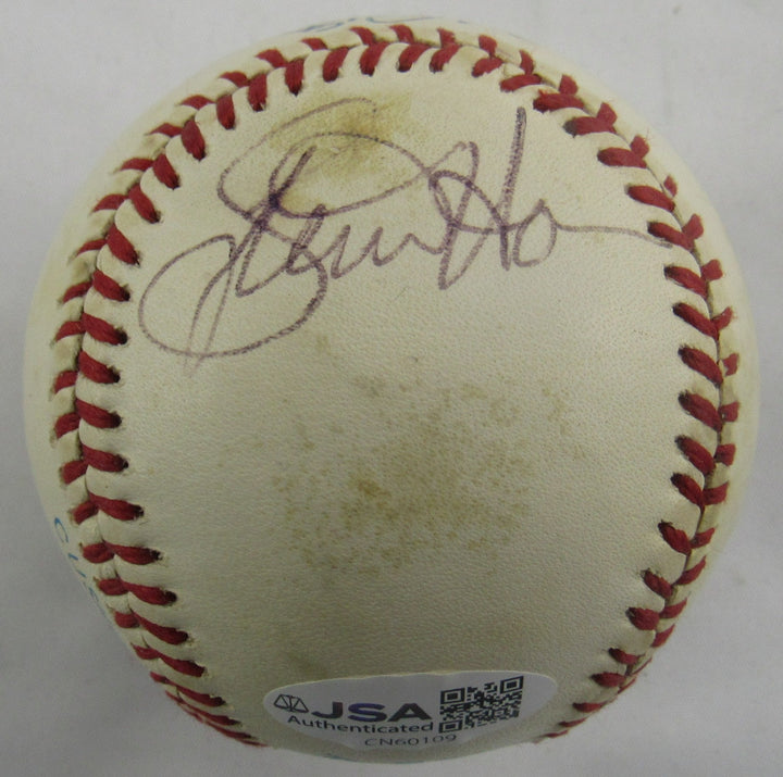 Mark McGwire Steve Howe Multi Signed Auto Rawlings Baseball JSA CN60109
