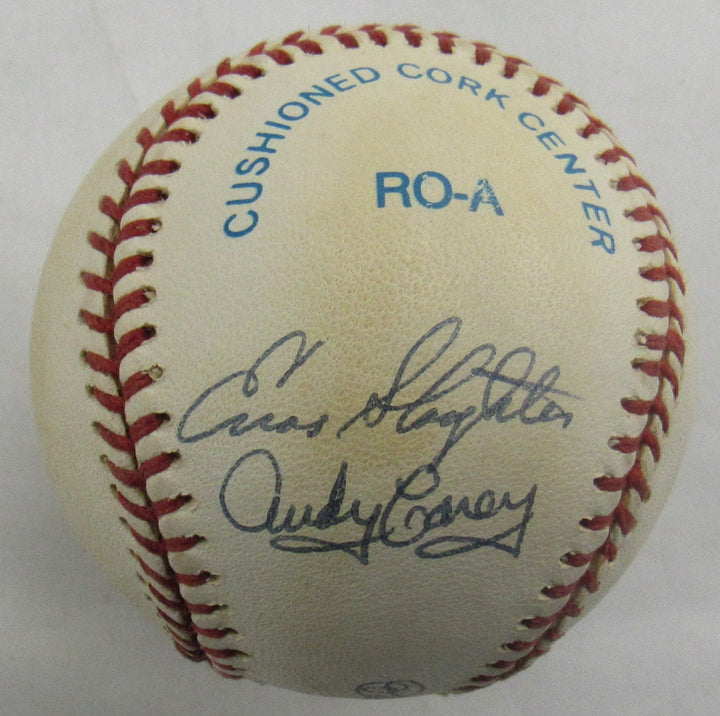 Don Larsen Yogi Berra Multi Signed 50's Stars Auto Rawlings Baseball JSA CN60101