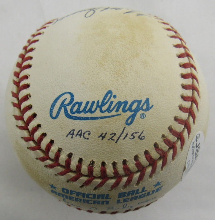 Don Larsen Yogi Berra Multi Signed 50's Stars Auto Rawlings Baseball JSA CN60101