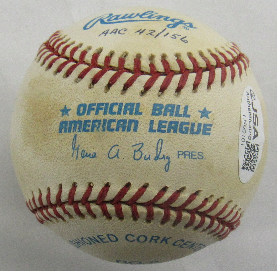 Don Larsen Yogi Berra Multi Signed 50's Stars Auto Rawlings Baseball JSA CN60101