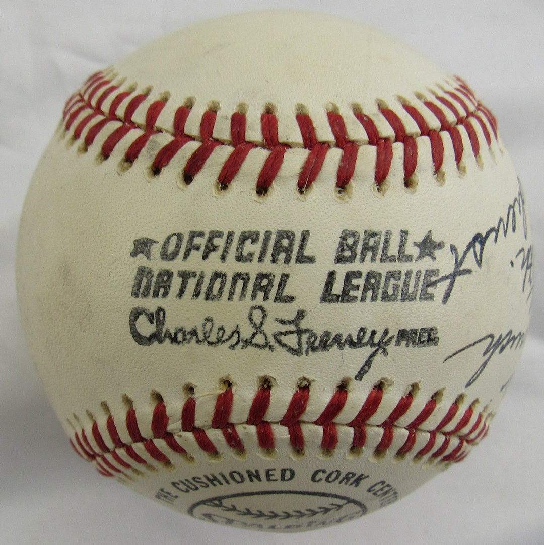 Red Schoendienst Signed Auto Rawlings Baseball B162