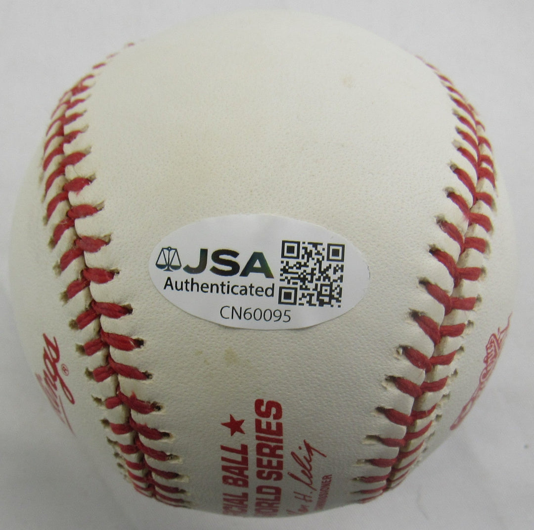 David Wells Signed Auto 1998 World Series Rawlings Baseball JSA CN60095
