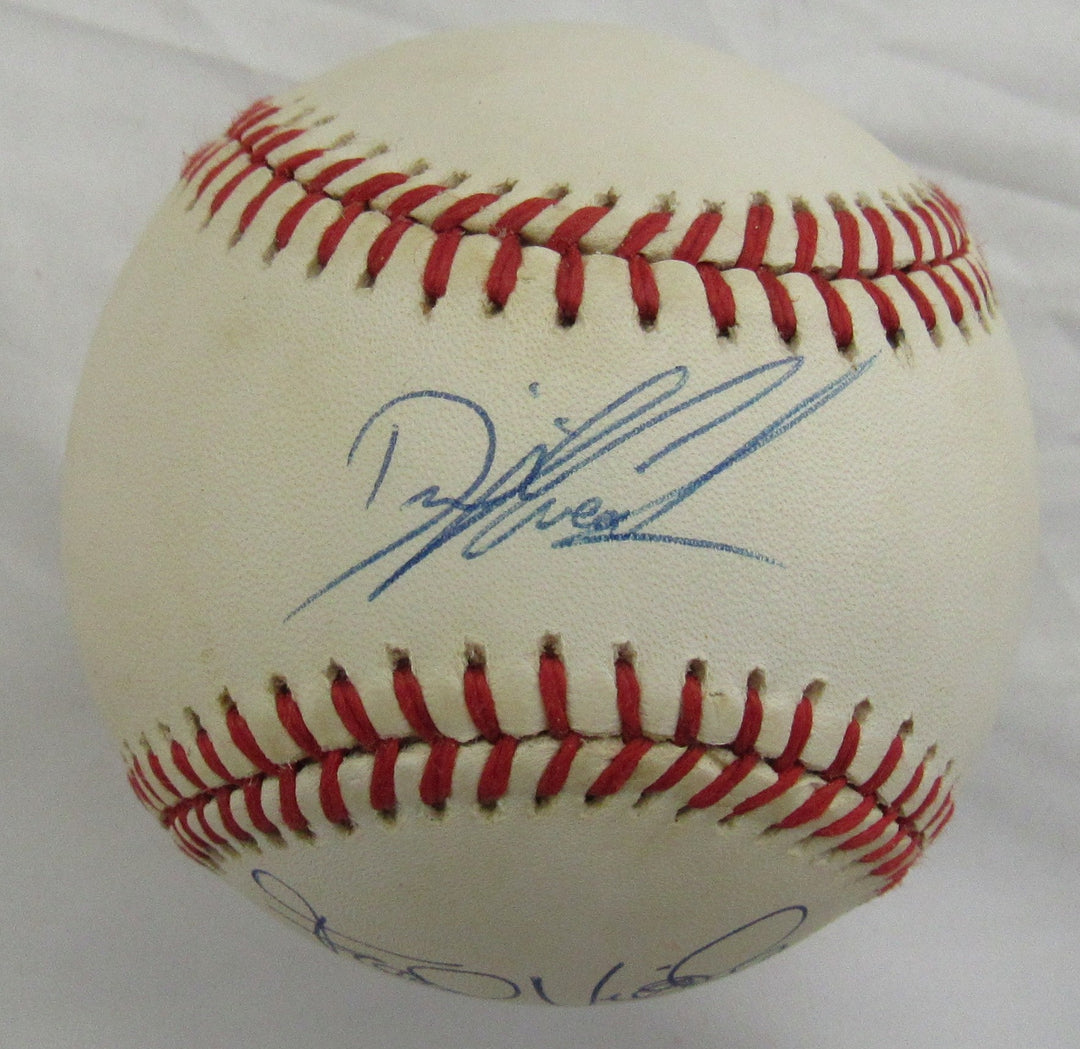 Dwight Gooden Frank Viola Signed Auto Rawlings Baseball