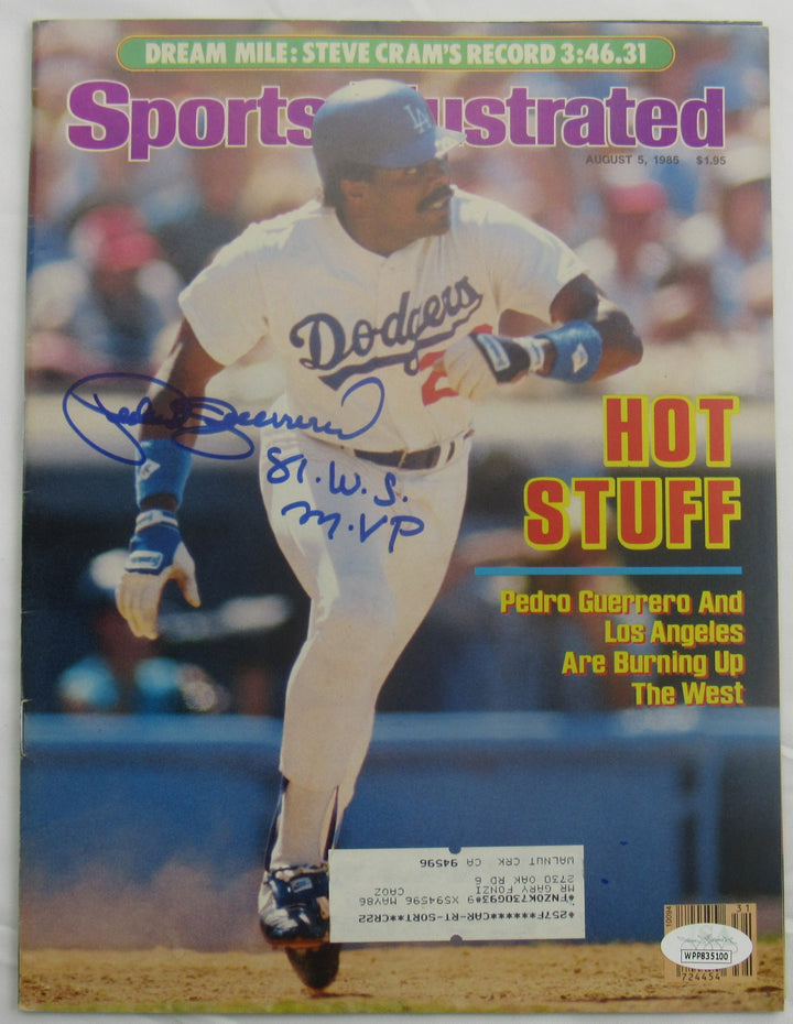 Pedro Guerrero Signed Sports Illustrated Magazine WPP835100