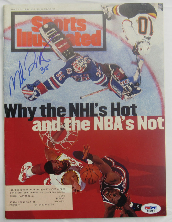 Mike Richter Signed Sports Illustrated Magazine PSA/DNA F65753