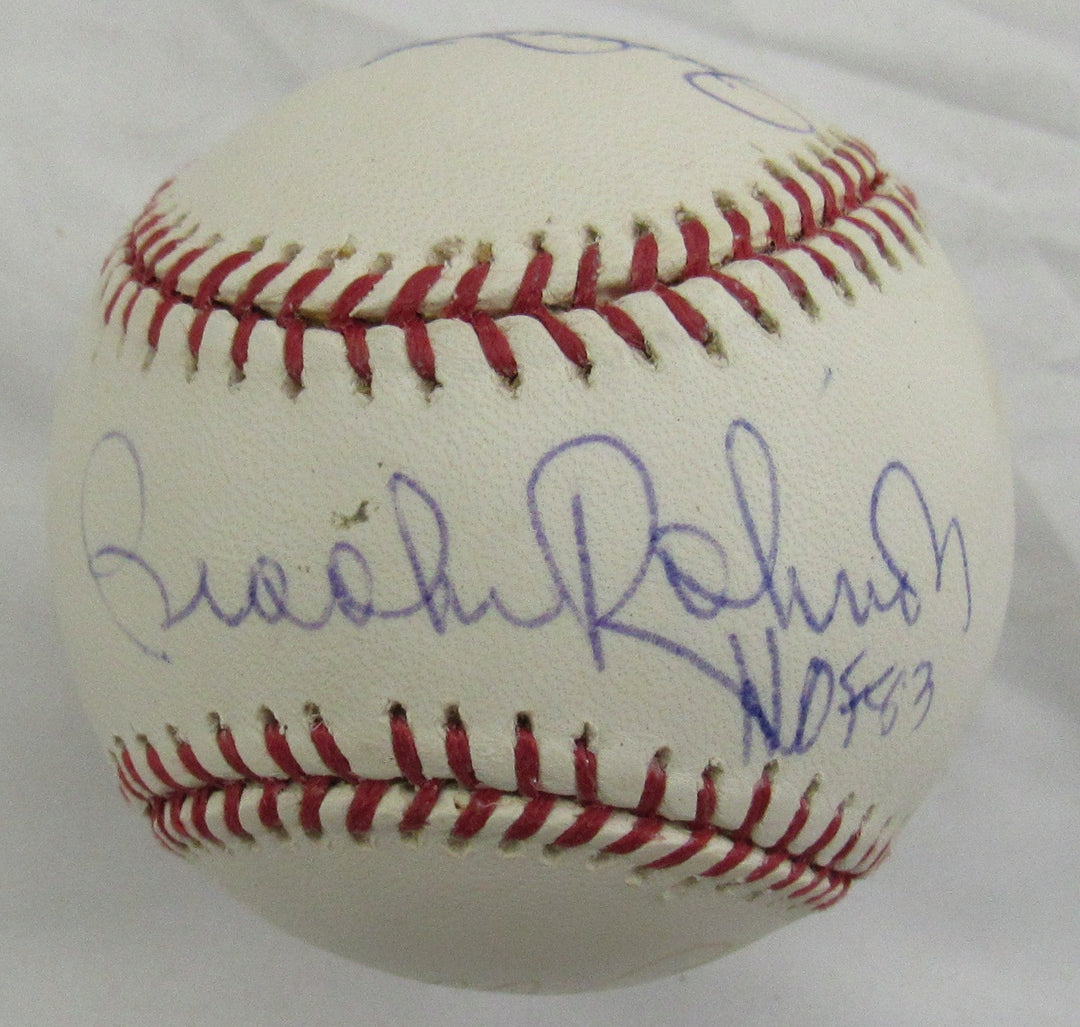 Brooks Robinson Rollie Fingers Gaylord Perry Signed Auto Rawlings Baseball MLB Holo